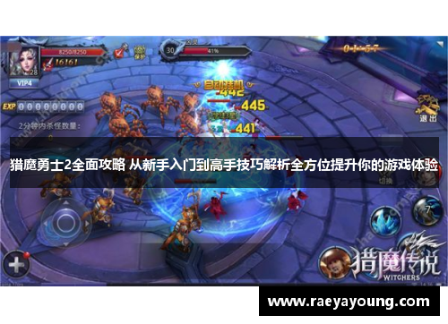 猎魔勇士2全面攻略 从新手入门到高手技巧解析全方位提升你的游戏体验